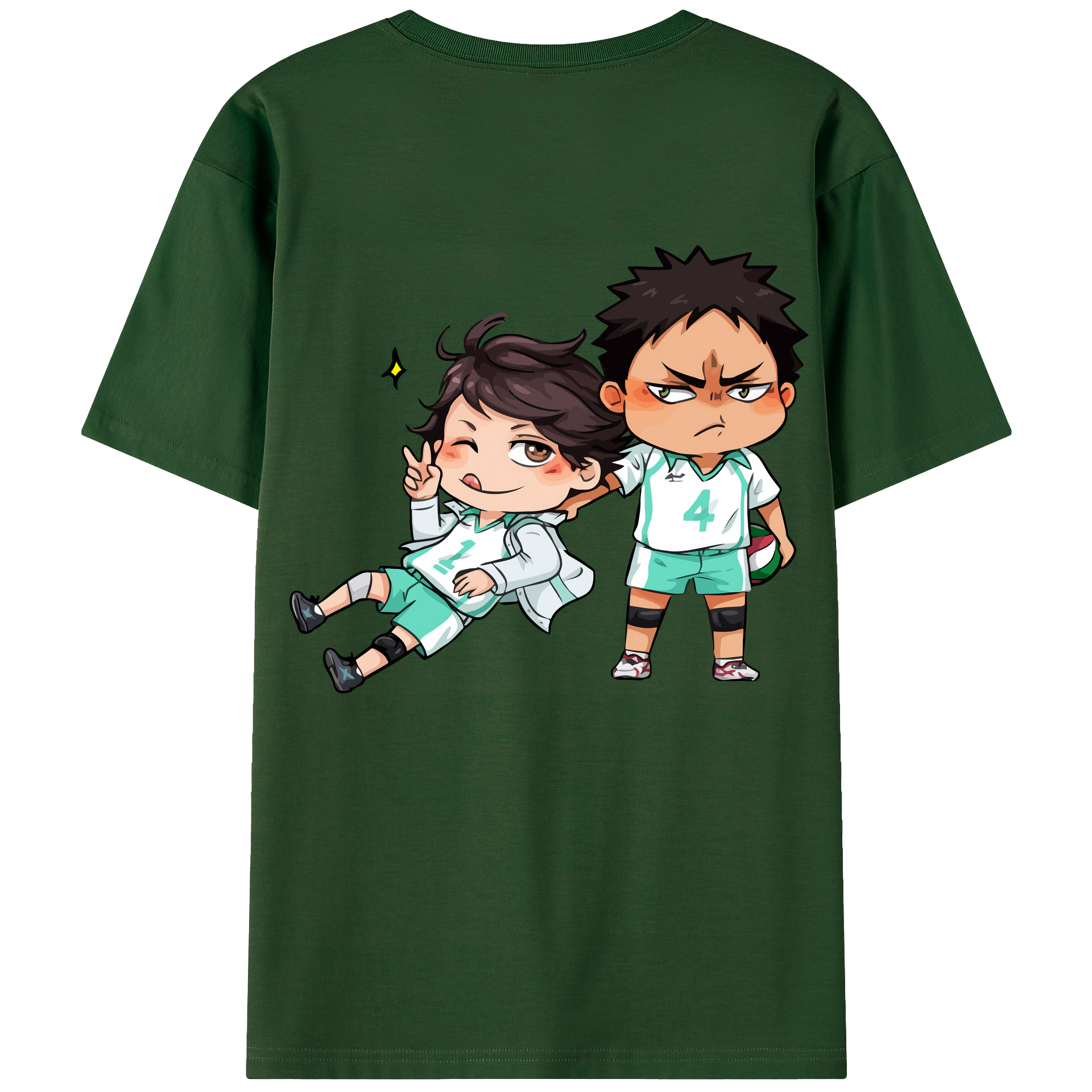 （画像用） ハイキュー!! Haikyu!! 綿100％半袖Tシャツ（背面プリント）